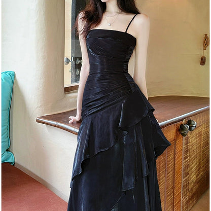 High-End Halter Mermaid Gown Dress for Adult Ceremonies