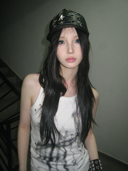 Punk Visual Sleeveless Vest