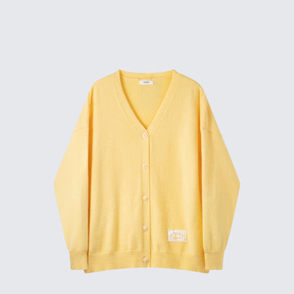 Cream Lace Flower Cardigan Women