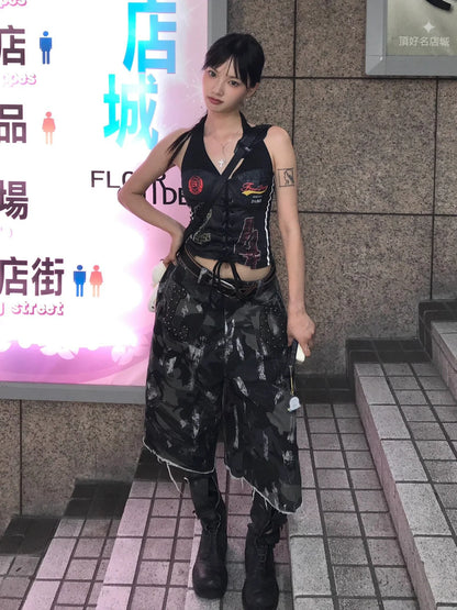 Retro Sports Jersey Cami Adjustable Tank Top