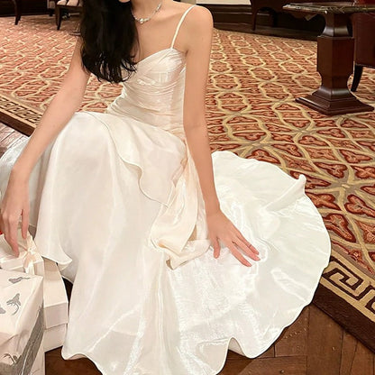 Mermaid Ruffle High-End Halter Gown Dress