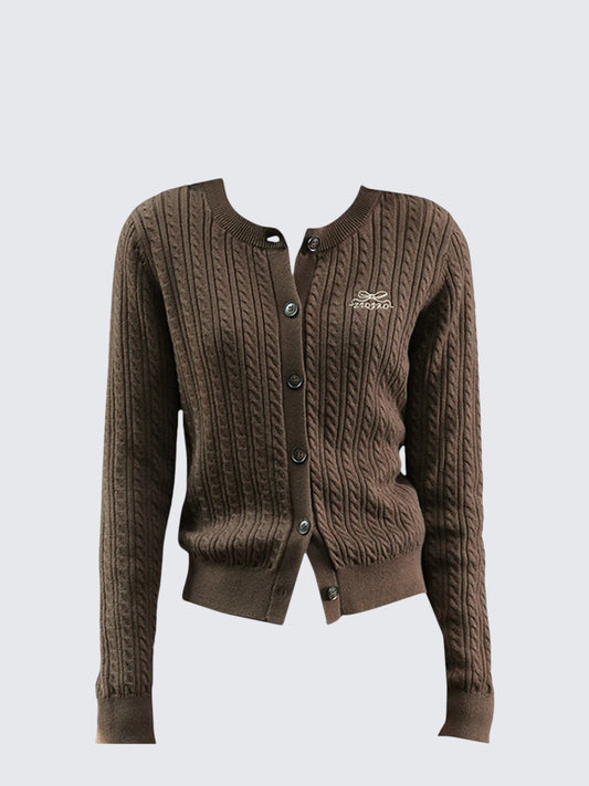 American Vintage Cable Knit Cardigan
