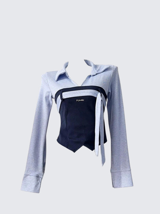 Korean Layered Knit Tee Women