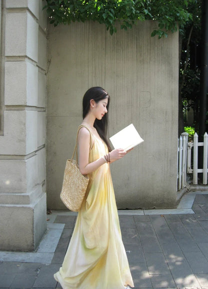 Capsule Collection Drapey Ombre-Print Camisole Maxi Dress