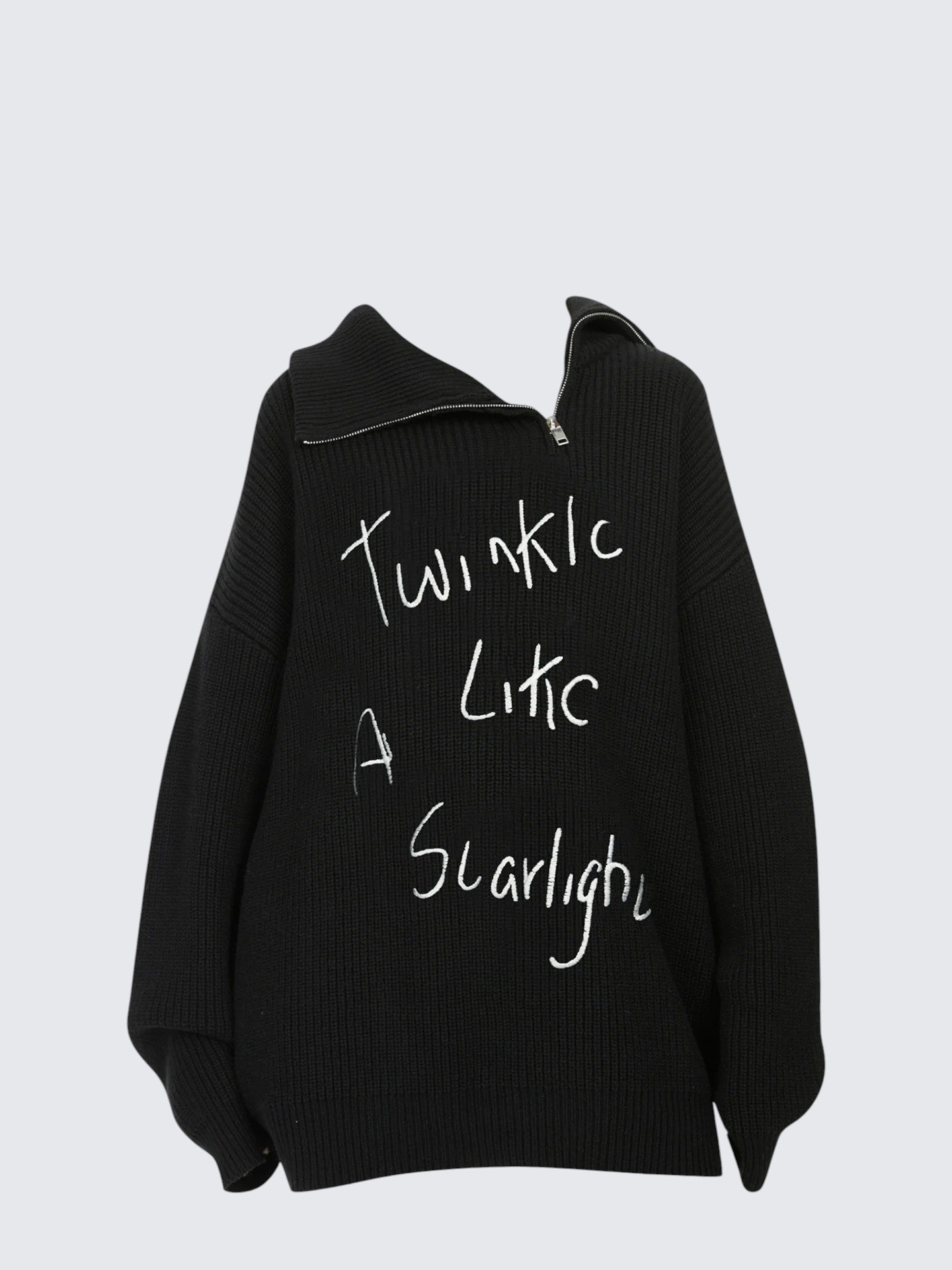 American Highstreet Zip Knit Sweater