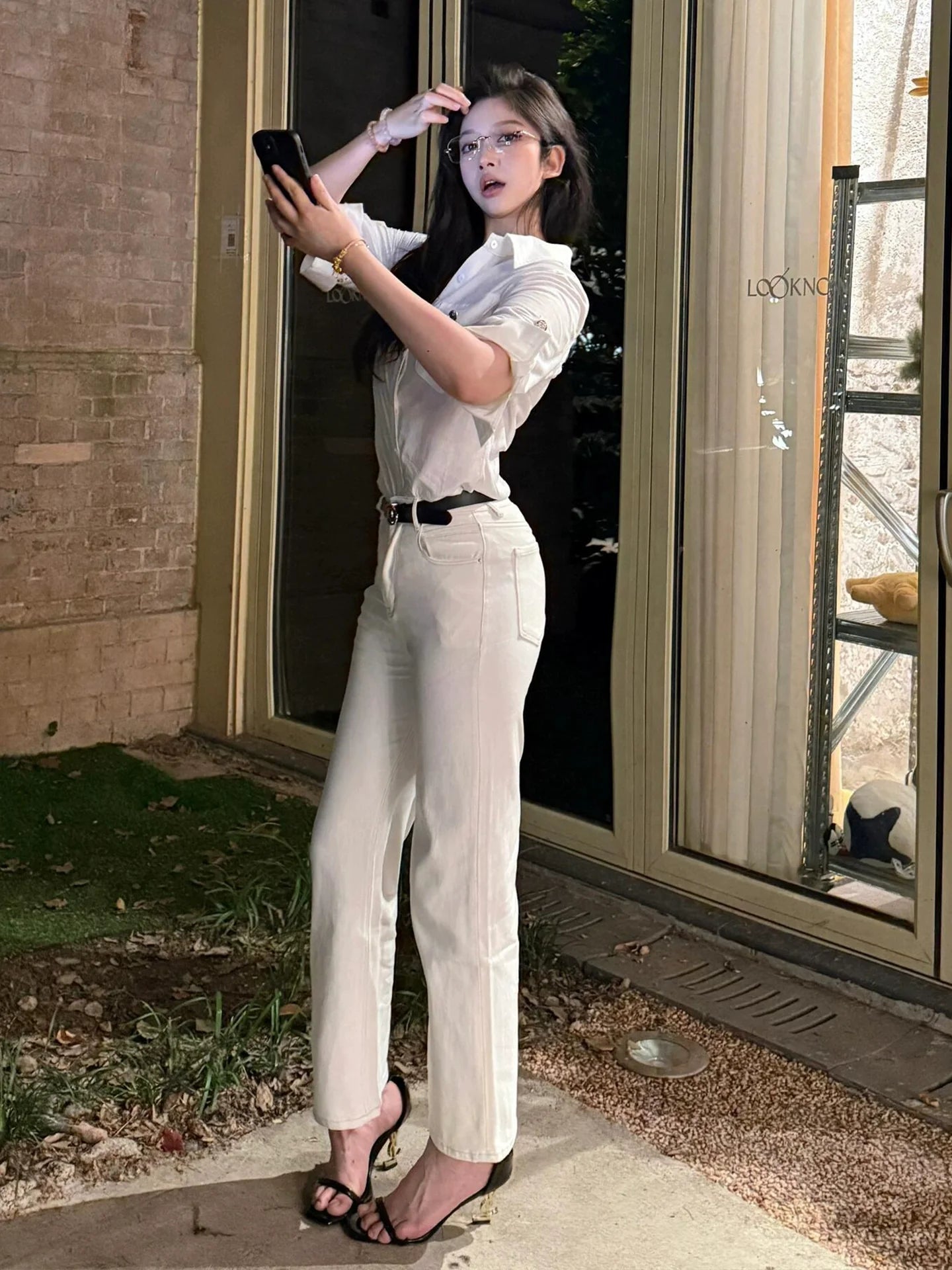 Old Money White Short Sleeve Shirt Summer Casual Slim Fit Lazy Chic Spicy Girl Top