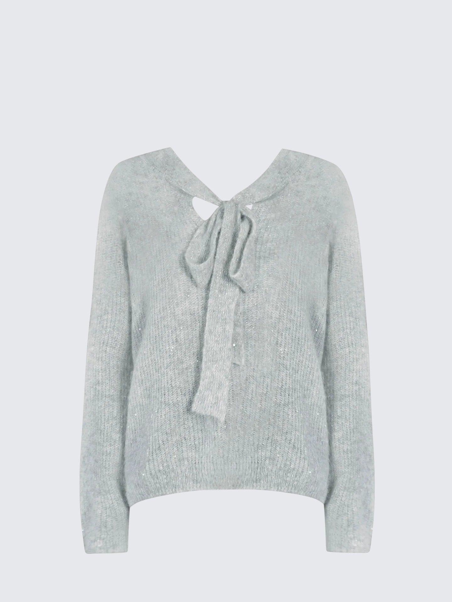 Mohair Silver Star Knit Top