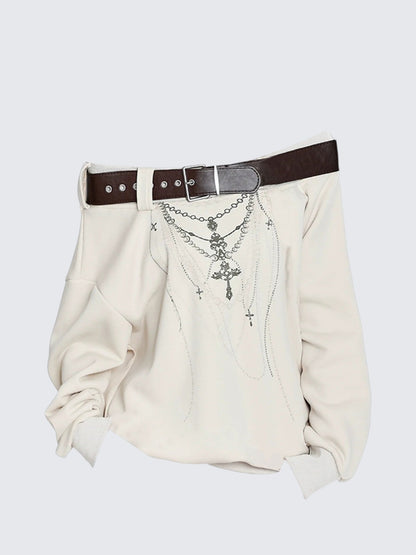 American Slash Shoulder Hoodie