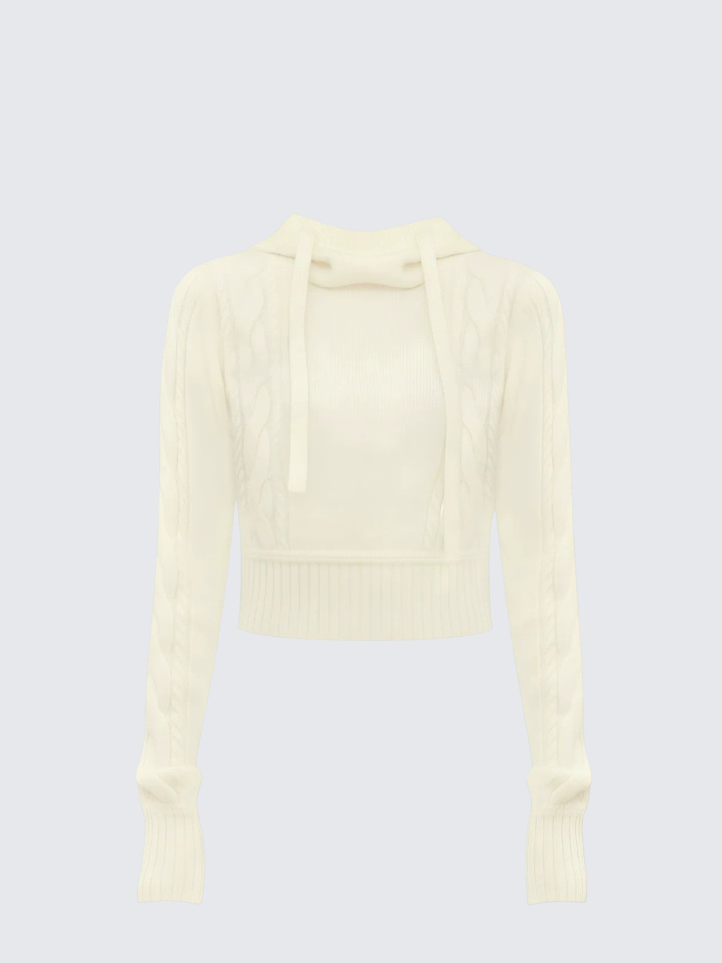 Korean Cable Knit Hoodie