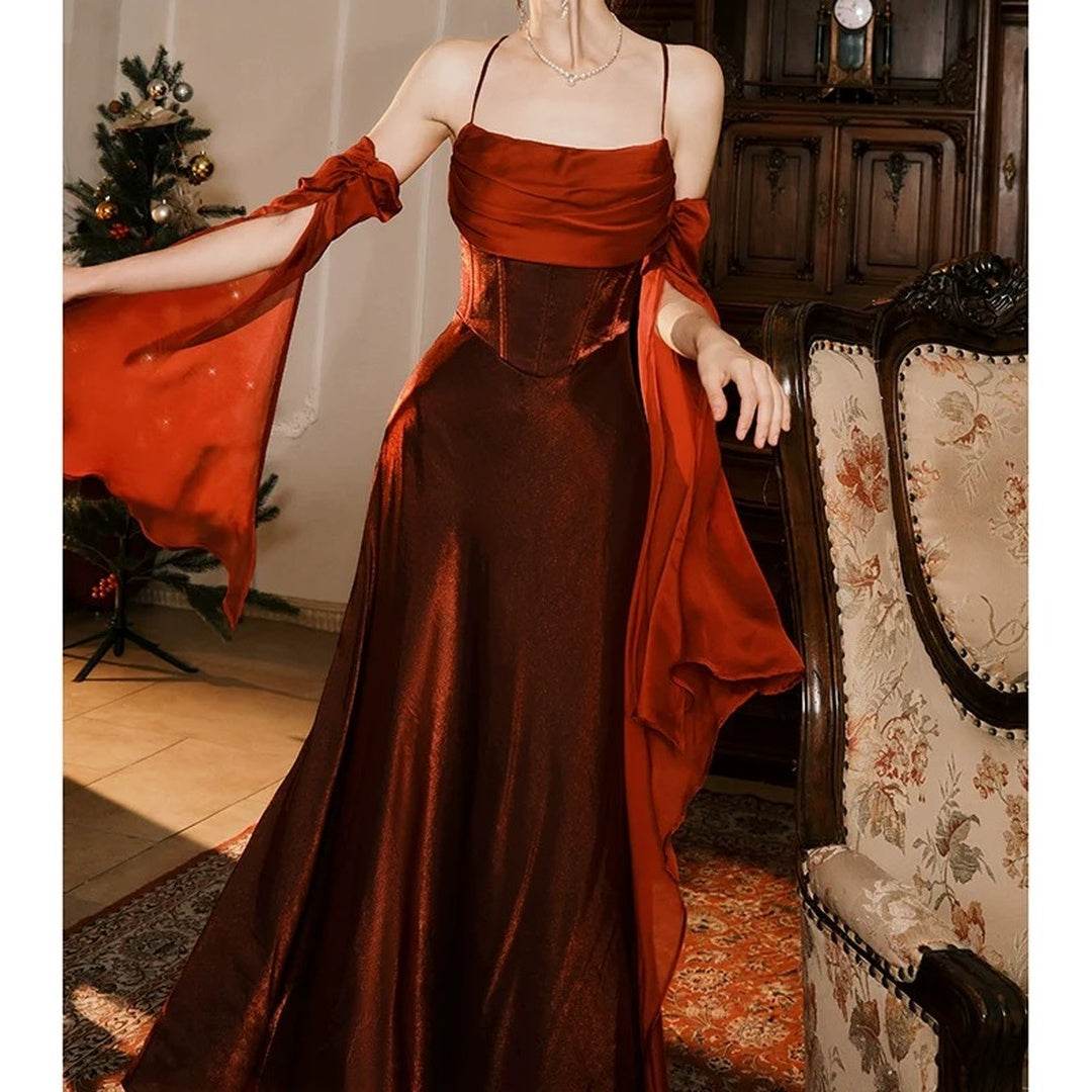 Fishtail Ruffle Gown Prom Dress