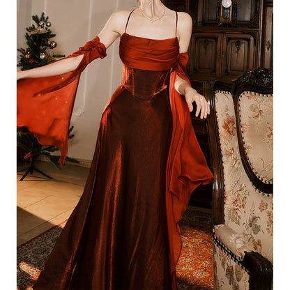 Fishtail Ruffle Gown Prom Dress