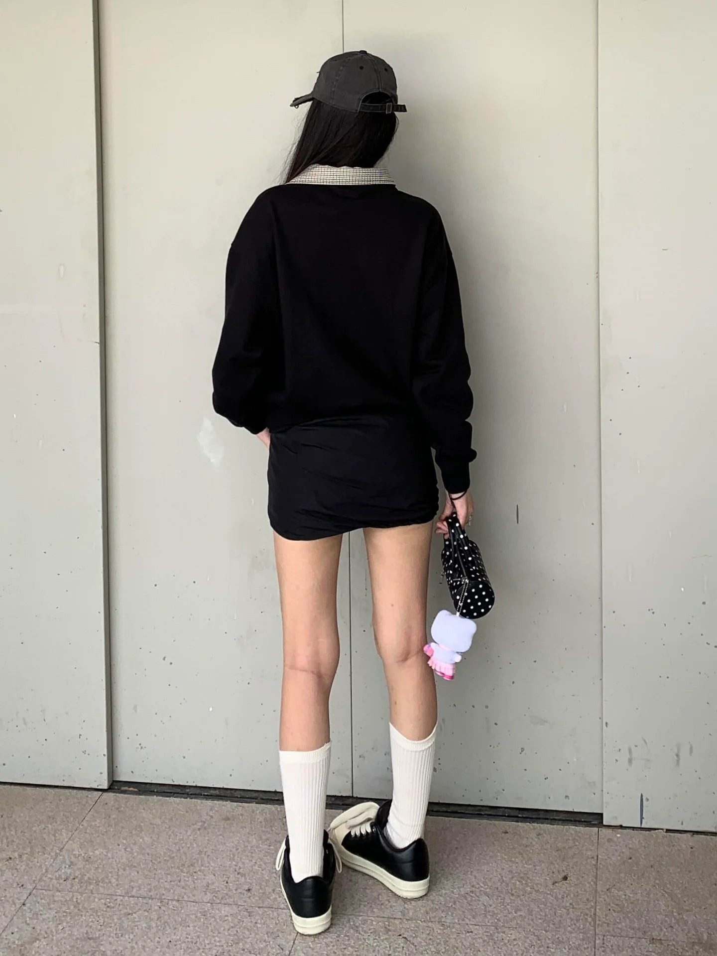 Old Money Houndstooth Polo Hoodie