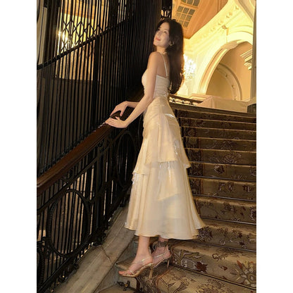 Mermaid Ruffle High-End Halter Gown Dress