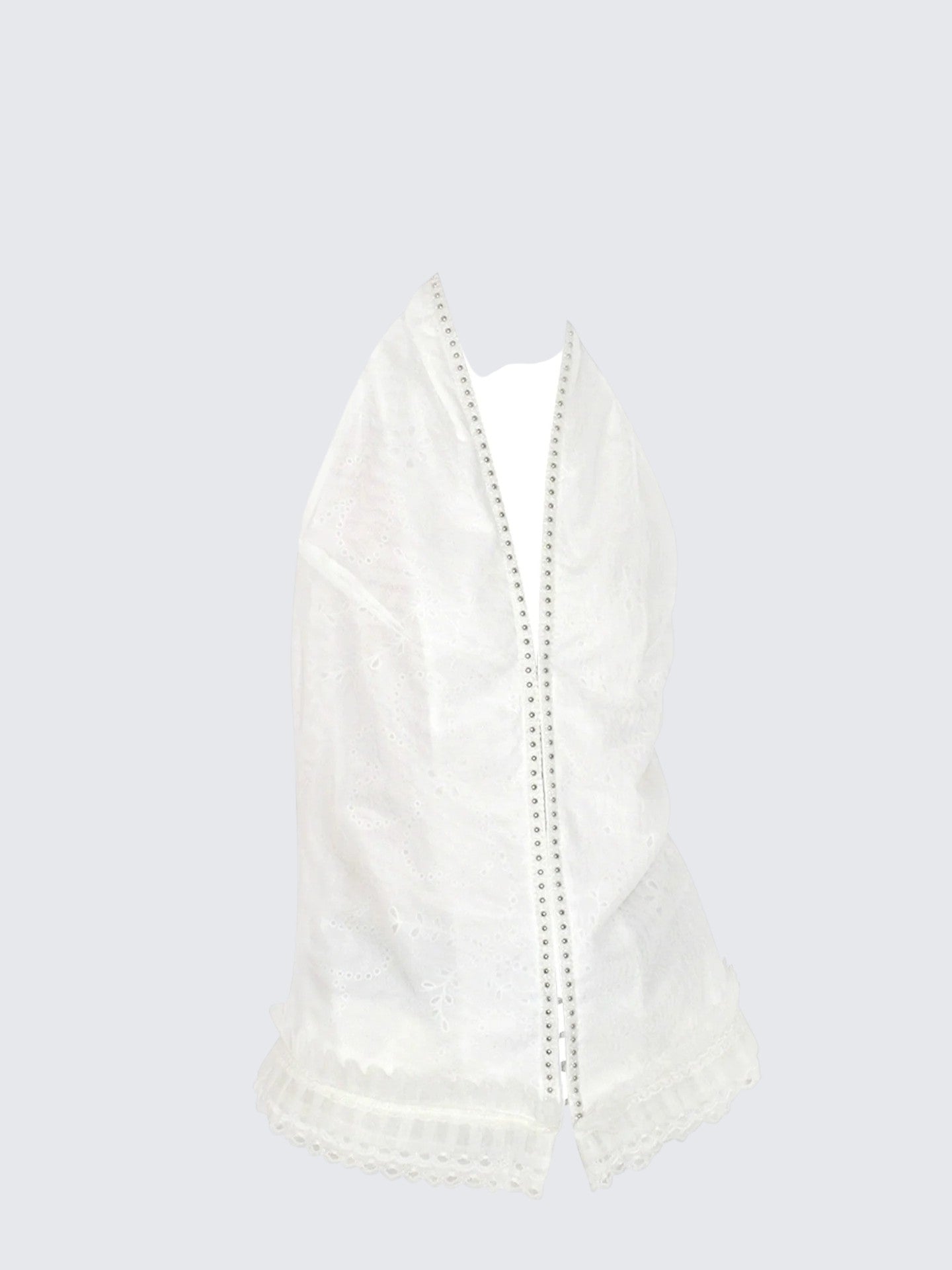 American White Lace Halter Tank