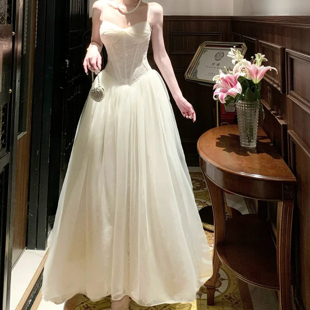 Lace Tulle Ball Gown Prom Dress