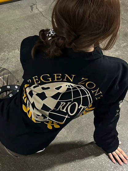 American Black Gold Embroidered Tee