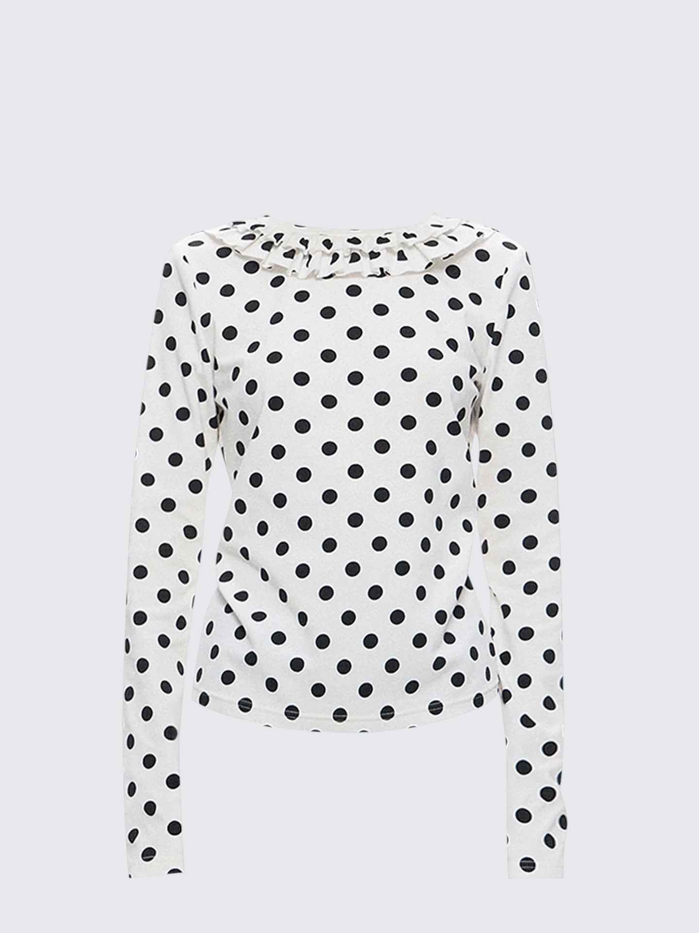 Ruffle Polka Dot Tee Women