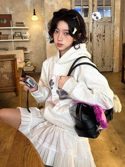 Retro Heavyweight Cat Paw Hoodie