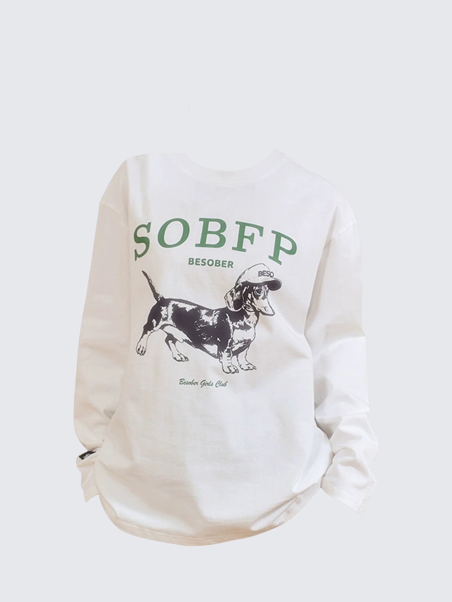 Dachshund Print Sweatshirt Women