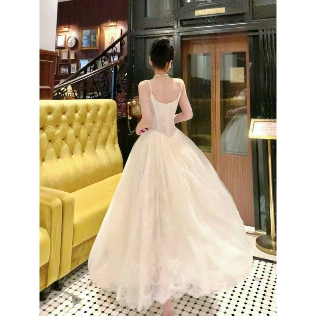 Lace Tulle Ball Gown Prom Dress