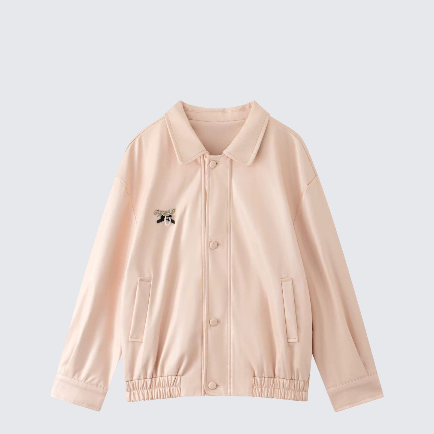 Vintage Pink Leather Jacket