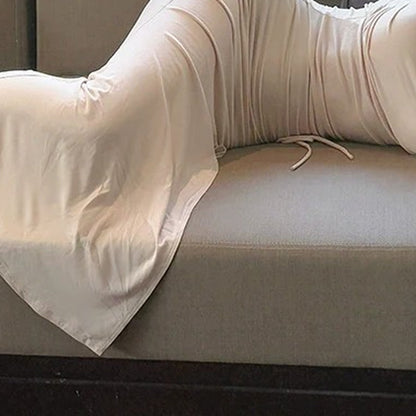 French Knitted Stretch Mermaid Gown Dress