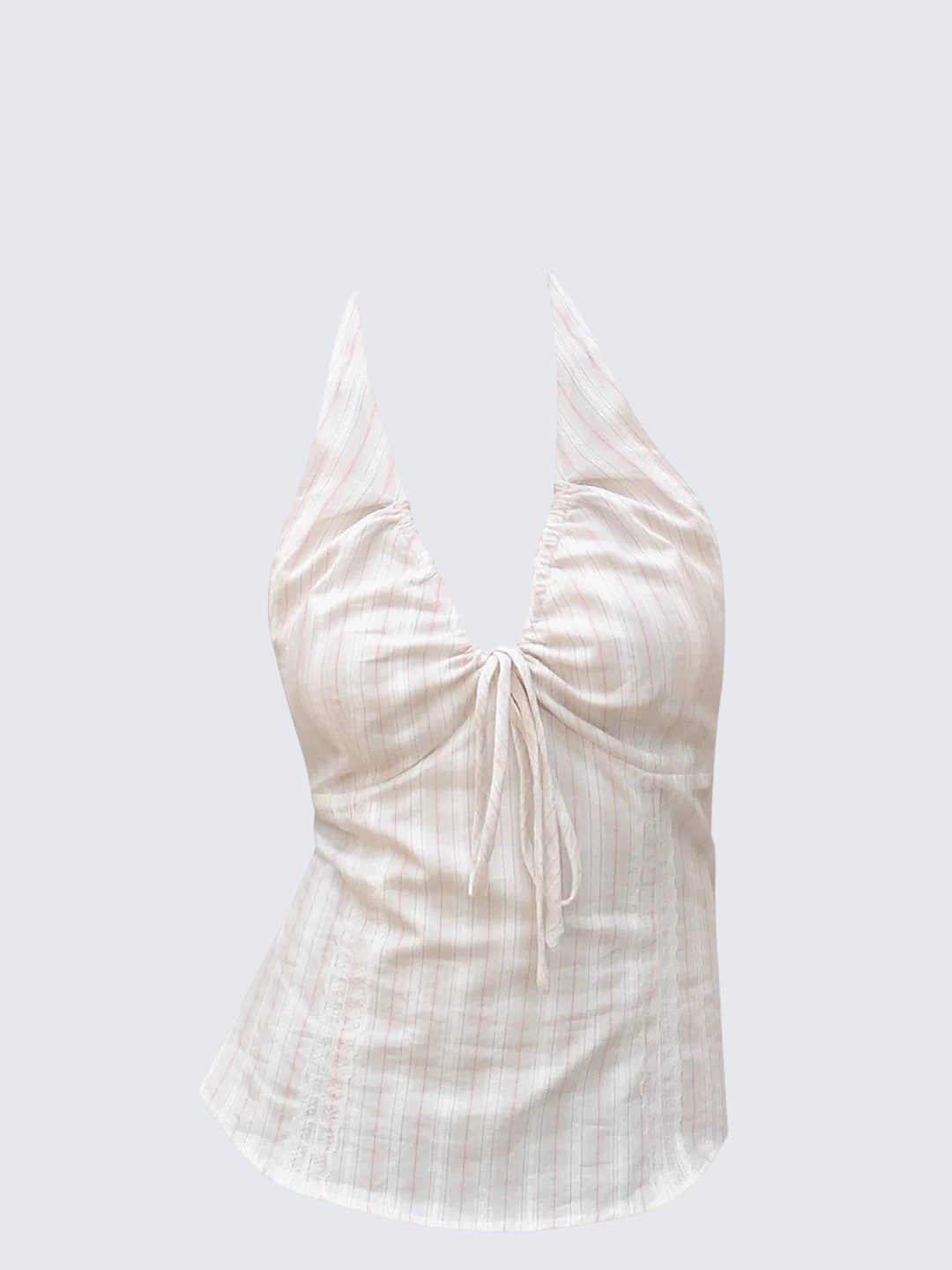 Pink V-Neck Halter Top