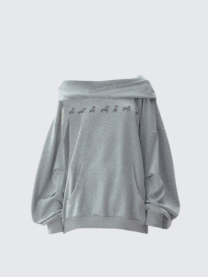 American Vintage Dachshund Hoodie