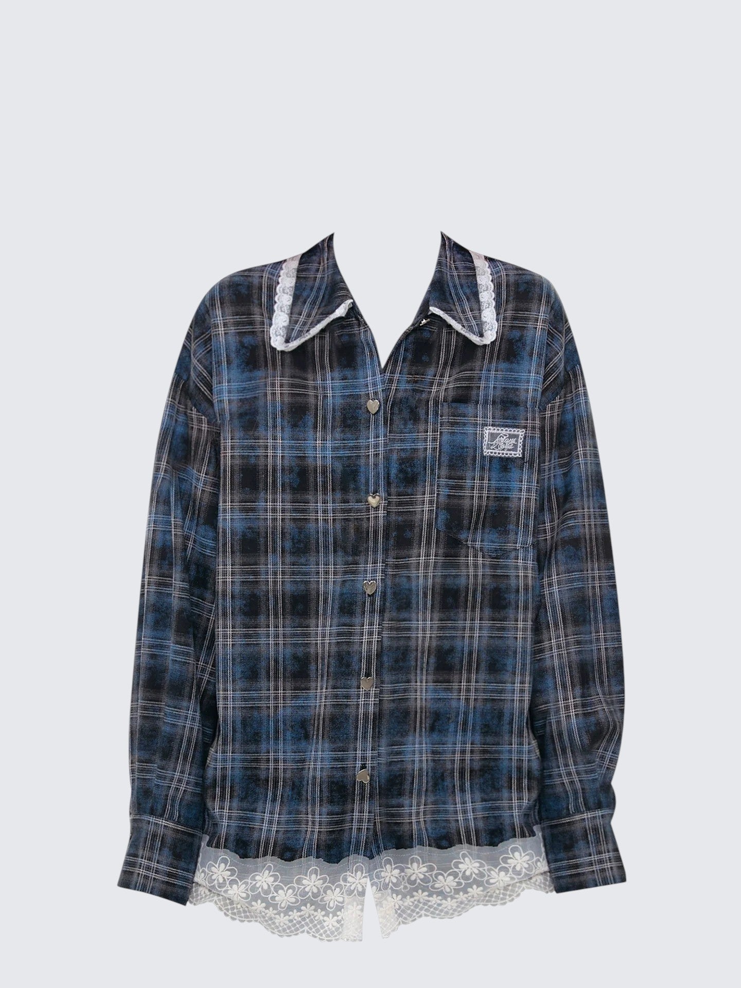 Vintage Check Lace Shirt