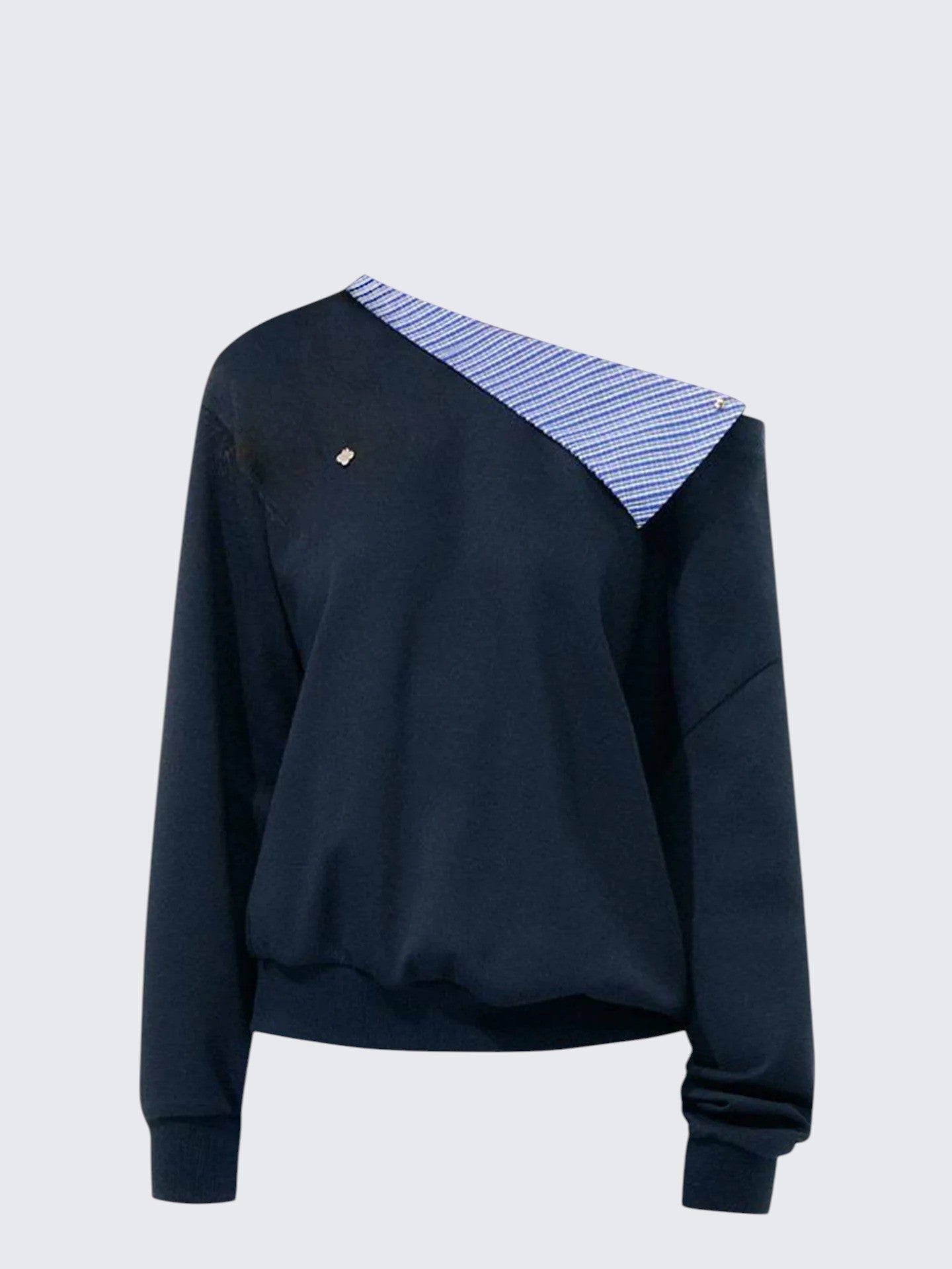 Detachable Collar Off Shoulder Hoodie Women