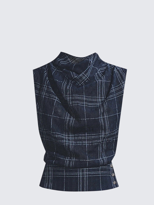 Vintage Triangle Scarf Sleeveless Tee