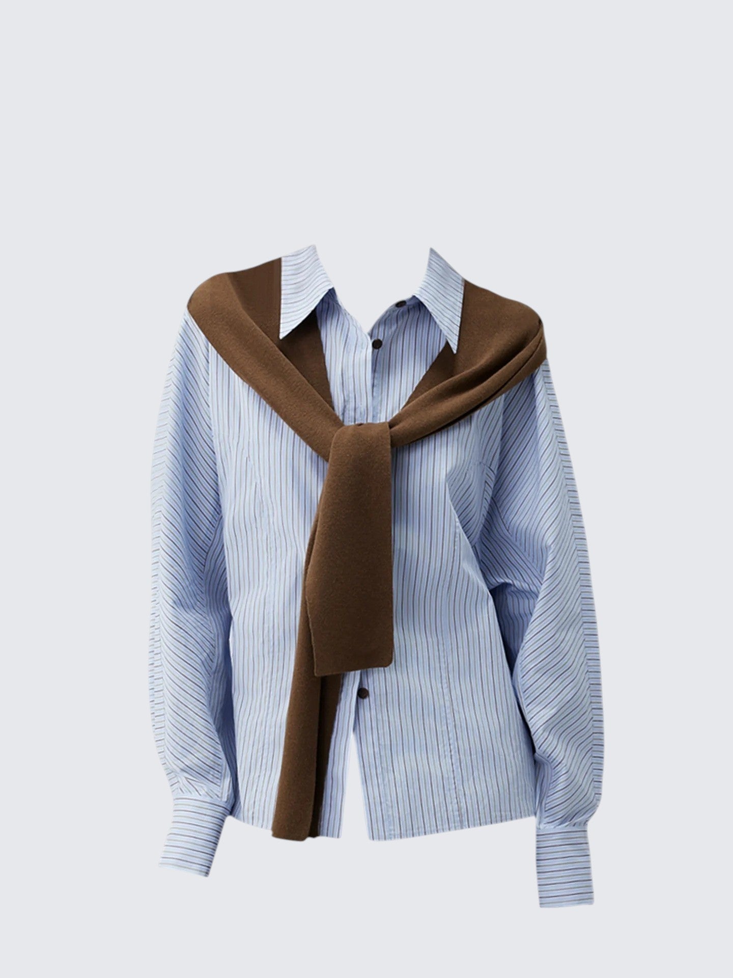 Striped Cape Shirt Women