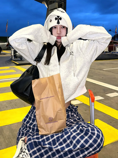 American Gothic Cropped Hoodie