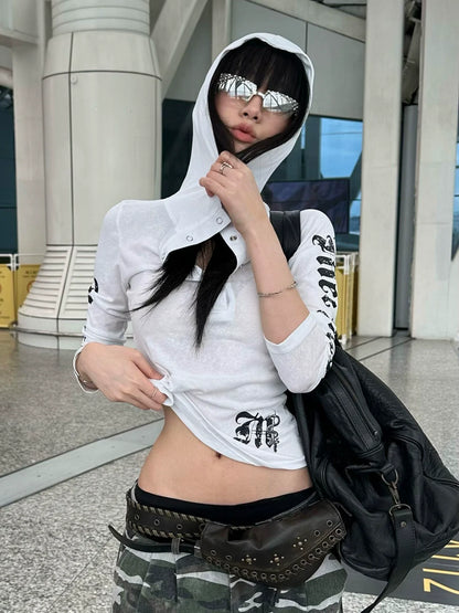 Korean Lazy V-Neck Embroidered Sweater Autumn-Winter Vintage Knit Pullover Loose Fit Top