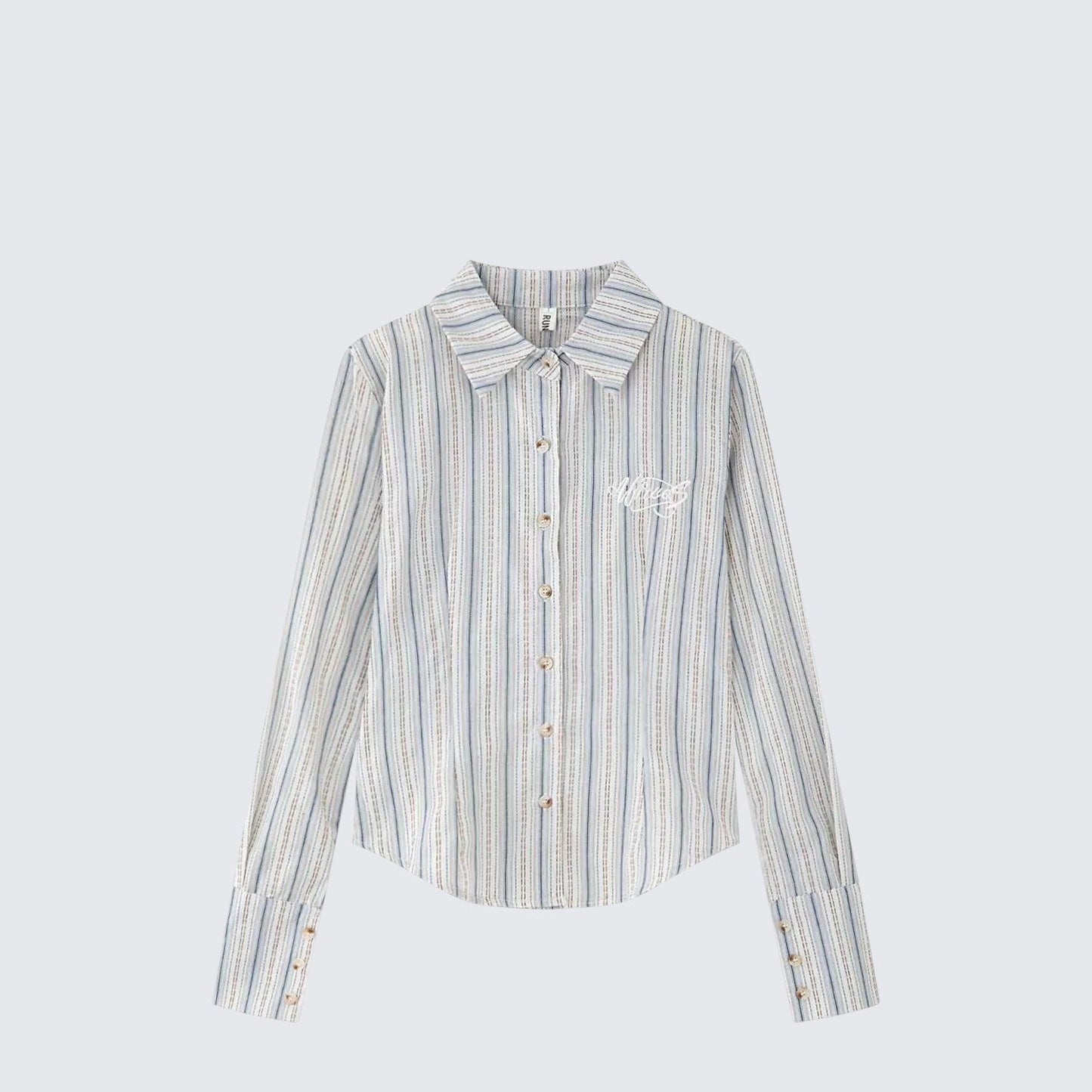 Blue Striped Slim Fit Shirt