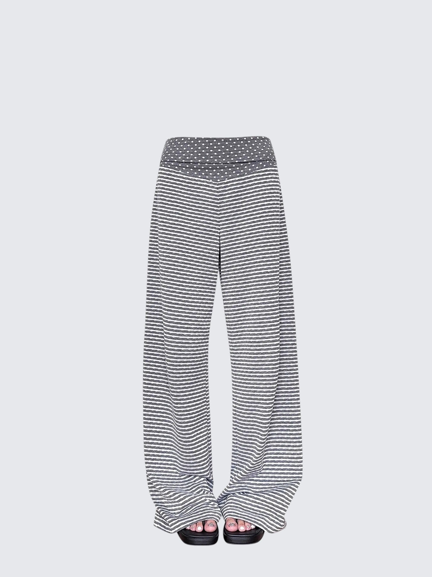 Dot Stripe Relaxed Pants