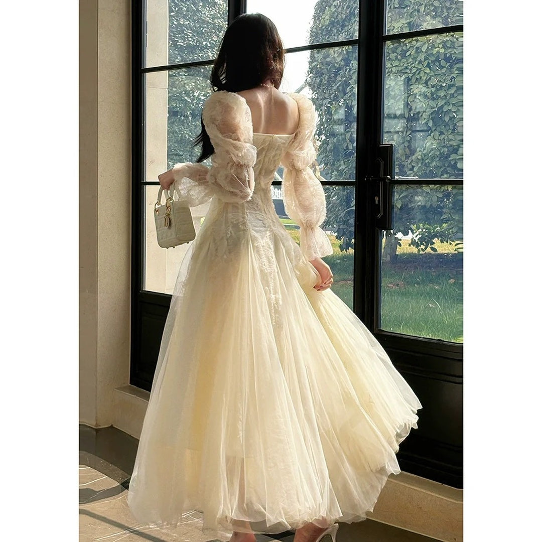 Tulle Lace Butterfly Gown Dress