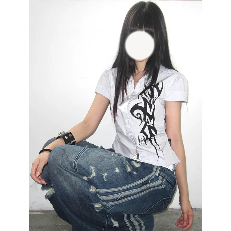 Black Waist Short Shirt