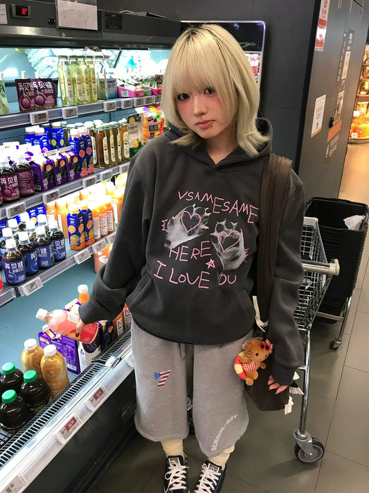 American Grey Paw Hoodie