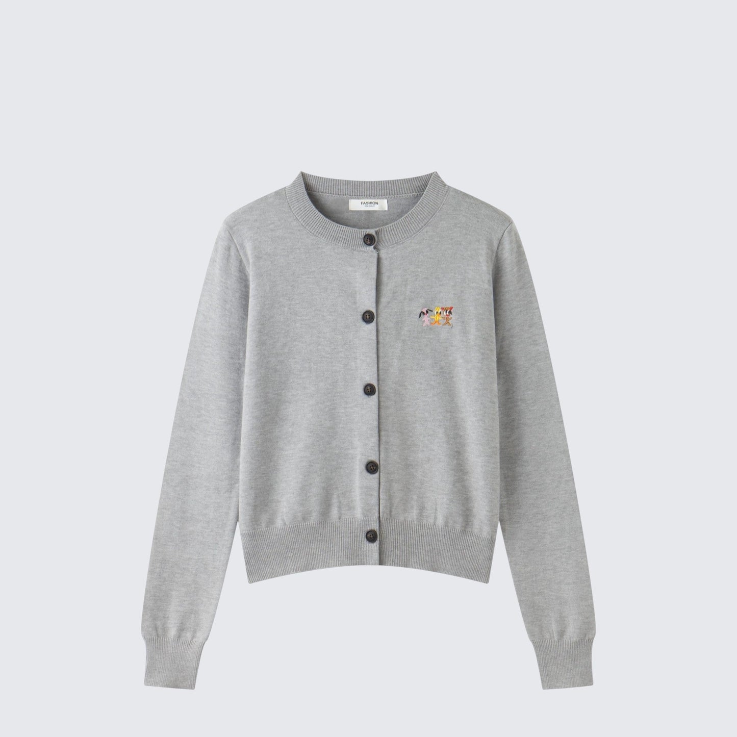 Vintage Grey Knitted Cardigan