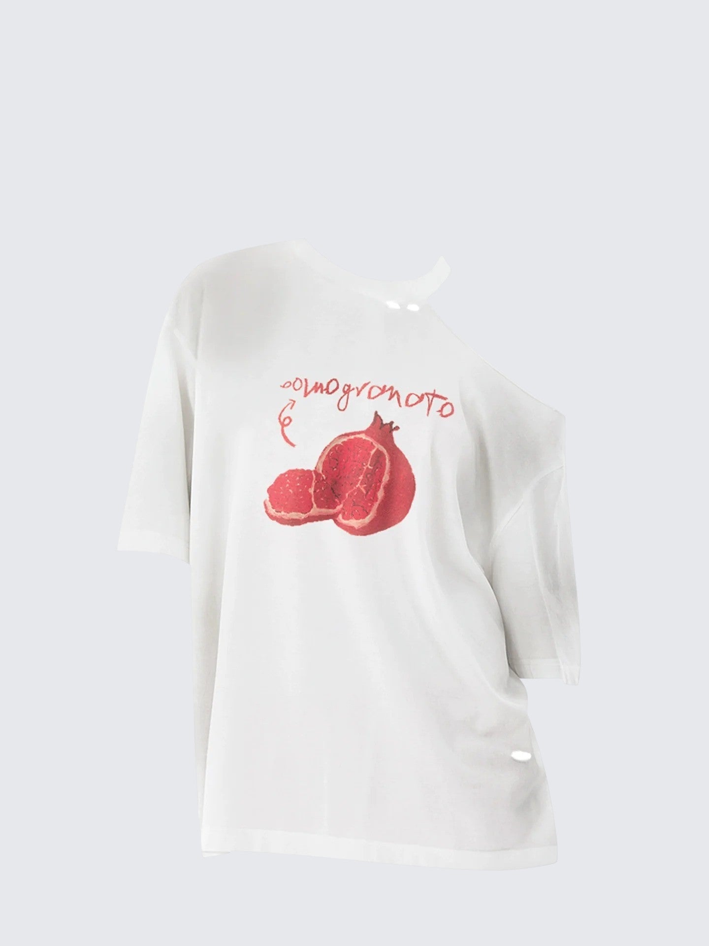 Shoulder Cutout Graphic Tee