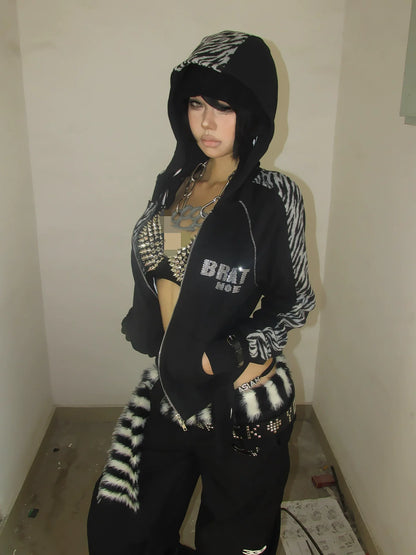 Visual Kei Black Tiger Hoodie