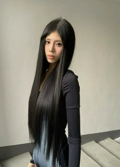 Black High-Stretch Printed Bodycon Maxi Dress