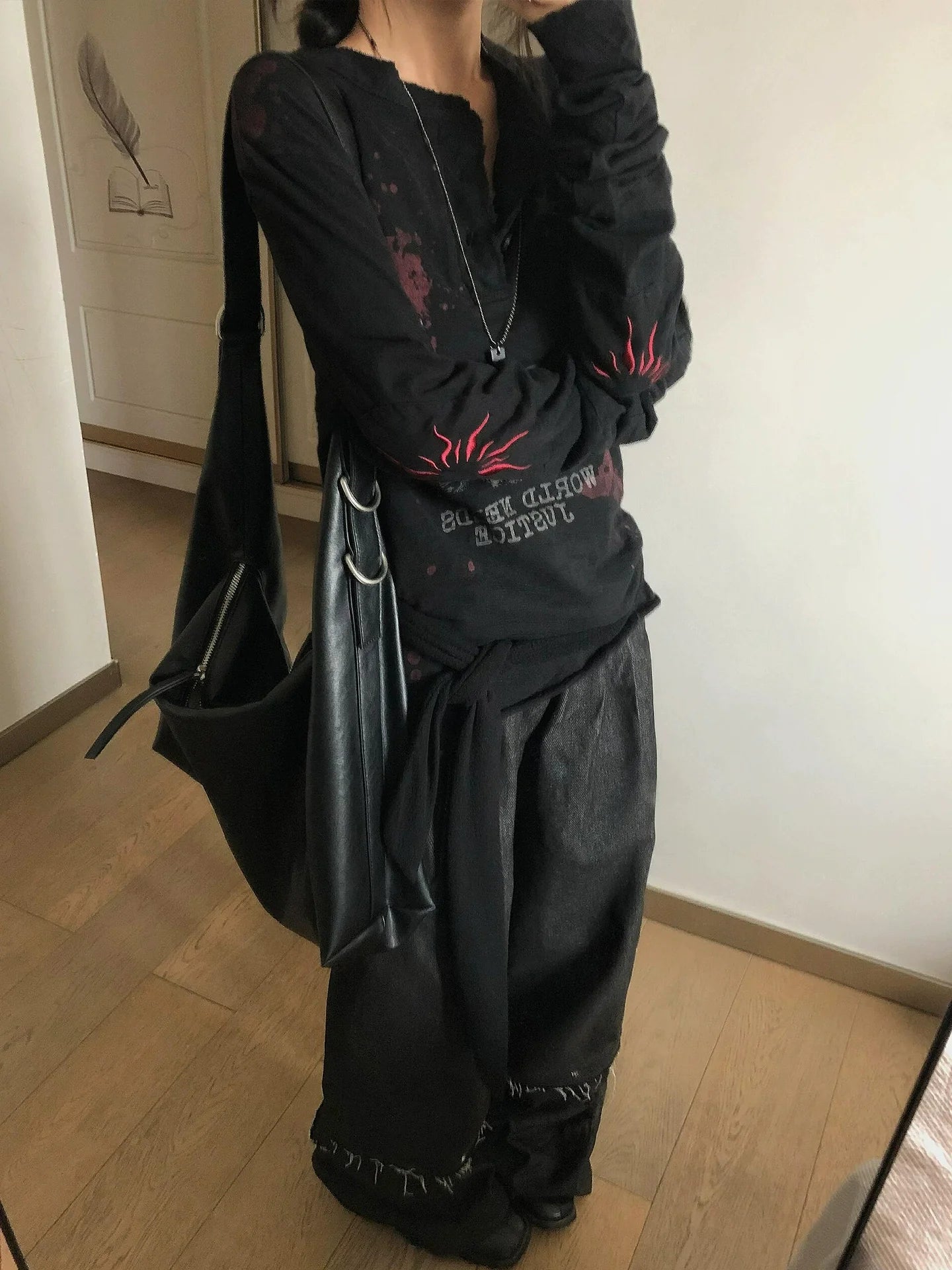 Retro Henley Long Sleeve Tee Vintage Wash