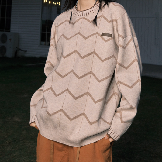 Vintage Striped Crewneck Knit