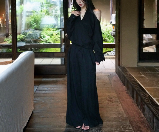 Halter Off Shoulder Black Hoodie Women