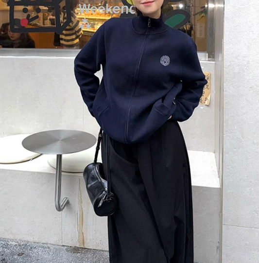 Swirl Zip Knit Jacket Women