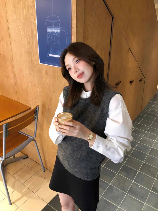 Korean Layered Knit Vest