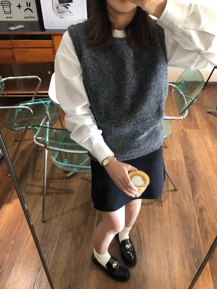 Korean Layered Knit Vest