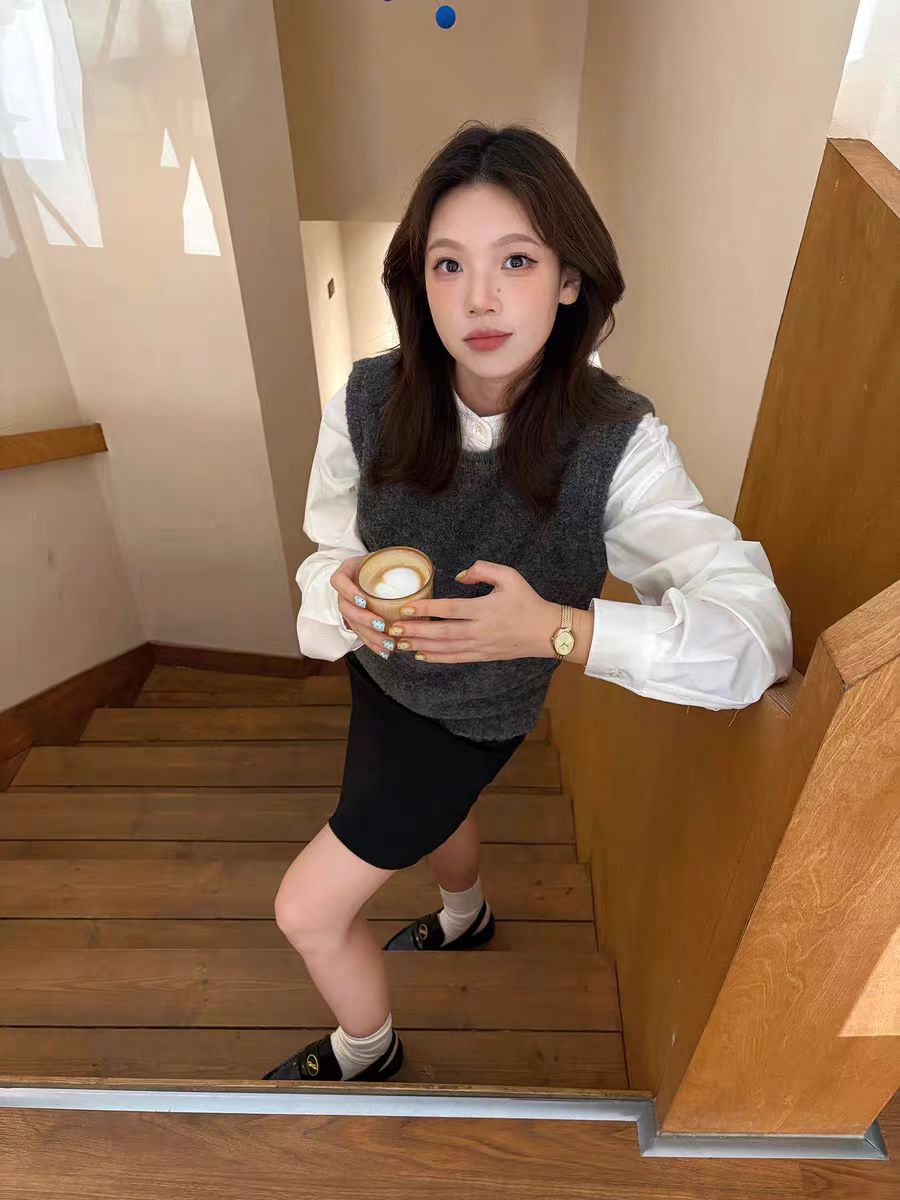 Korean Layered Knit Vest